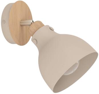 Eglo Wandlamp Arrecife zand/houtoptiek zand, bruin