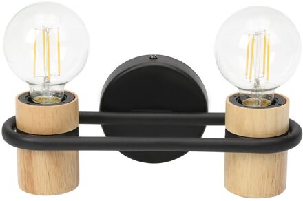 Eglo Wandlamp Chieveley Zwart 2xe27