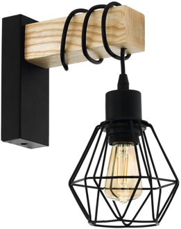 Eglo Wandlamp Townshend 5 Zwart E27