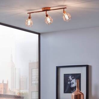 EGLO Zapata - Spot - 3 Lichts - Koper - Wit