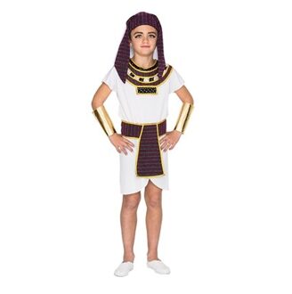 Egyptenaar kostuum Kind Wit - Transparant
