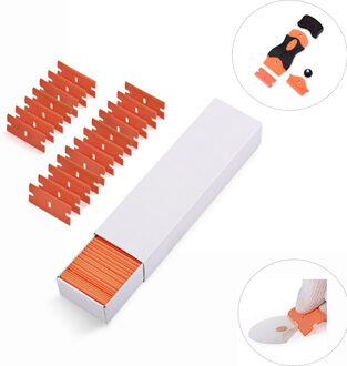 EHDIS 100 stks Plastic Scheermesje voor Scheermes Schraper Tweesnijdend Vinyl Auto Wrap Zuigmond Water Oude Lijm Remover Schoon sneeuw Wisser