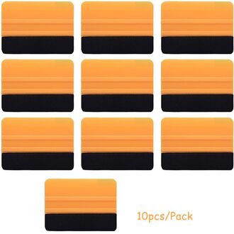 Ehdis 10Pcs Auto Vinyl Film Wrap Card Schraper Koolstofvezel Folie Rand Vilt Zuigmond Window Tinten Sticker Remover Cleaning gereedschap goud