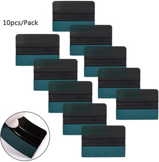 Ehdis 10Pcs Auto Vinyl Film Wrap Card Schraper Koolstofvezel Folie Rand Vilt Zuigmond Window Tinten Sticker Remover Cleaning gereedschap zwart
