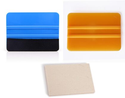 EHDIS 3 stks Winonw Tint Gereedschap Carbon Folie Film Auto Vinyl Wrap Tool Kit 3D Wol Zuigmond Auto Reinigingsschraper borstel Wikkelen Tool