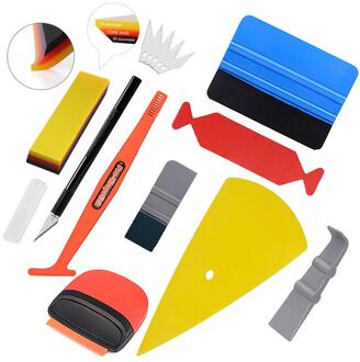 Ehdis Vinyl Auto Wrap Gereedschap Kit Carbon Fiber Folie Film Decal Wikkelen Schraper Remover Tool Window Tint Magnetische Stok Zuigmond reeks 1