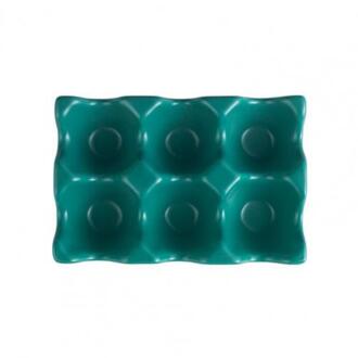 Ei Houder Anti-Slip 6 Grids Keramische Milieuvriendelijke Ei Container Voor Keuken Accessoires Для Кухни Atrovirens