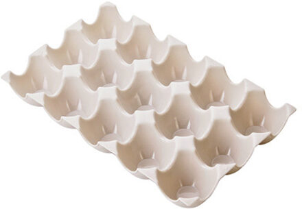Ei Houder Doos Koelkast Opbergvak voor 15Pcs Eieren Shatter-proof K1372 D Beige