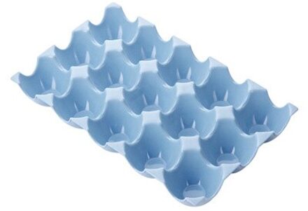 Ei Houder Doos Koelkast Opbergvak voor 15Pcs Eieren Shatter-proof K1372 D Blauw