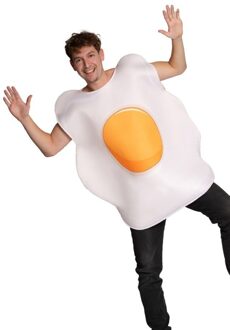 Ei Kostuum Volwassenen Unisex Wit - Transparant