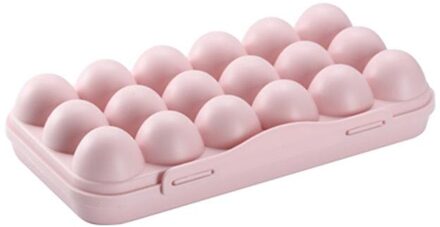 Ei Lade Houder Ei Opbergdoos Koelkast Scherper Opslag Container Thuis Opslag Organizationr Eieren Box 12 Grids Container roze