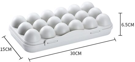 Ei Lade Houder Ei Opslag Boxs Koelkast Scherper Opslag Container Perfect Voor Thuis Keuken Nuttig Opbergdoos grey30x15x6.5cm