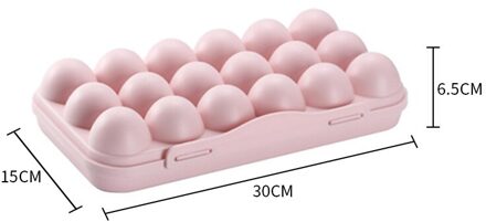 Ei Lade Houder Ei Opslag Boxs Koelkast Scherper Opslag Container Perfect Voor Thuis Keuken Nuttig Opbergdoos pink30x15x6.5cm