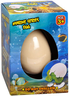 Ei Met Groeiend Zeedier Junior 7 Cm Wit