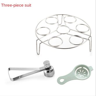 Ei Opener Creatieve Ei Cutter Houder Kleefrijst Roestvrij Staal Ei Breken Artefact Gebroken Eierschaal Gestoomde Ei Rack