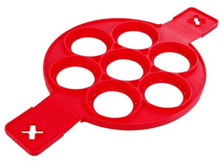 Ei Pannenkoek Ringen Mold Voor Bakken Ei Fornuis Pannenkoek Maker Siliconen Vorm Voor Eieren Anti-aanbak 7 Gaten Pannenkoek Mould Keuken gereedschap