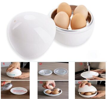 Ei Pod-Magnetron Eierkoker Fornuis Ei Stoomboot Perfect Koks Eieren En Los De Shell