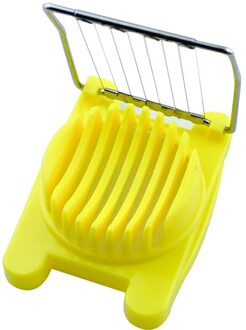 Ei Slicer Multifunctionele Roestvrij Staal Gesneden Ei Snijmachines Bewaard Ei Verdelers Splitter Cutter Ei Gadget Salade Keuken Gereedschap geel