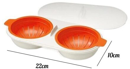 Ei Steamer Voor Magnetron Perfect Eierkokers Microwavable Dubbele Laag Ei Fornuis Koken Keuken Gereedschap Pack