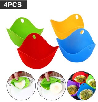 Ei Stroper Siliconen Ei Pocheren Cups Met Ring Omstanders Perfect Gepocheerd Ei Maker Voor Ovens, Magnetron En Instant Pot