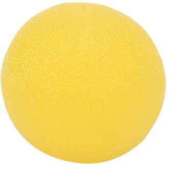 Ei Vormige Hand Oefening Ballen Siliconen Hand Vinger Sport Massage Squeeze Stress Relief Speelgoed Voor Hand Versterking Therapie geel