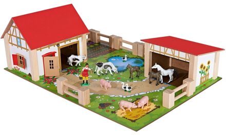 Eichhorn Houten Boerderij - 26-delig Multikleur