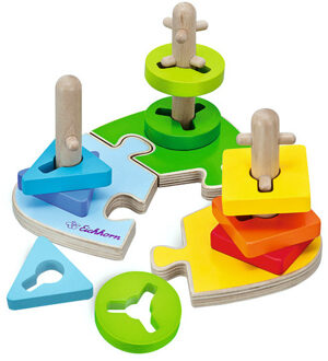 Eichhorn Stapel puzzel, 12 stukjes