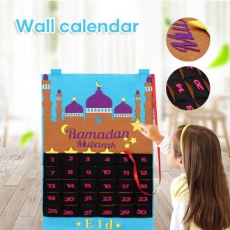 Eid Kalender Countdown Kalender Eid Kalender Activiteiten Voor Kinderen Met 30 Herbruikbare Sterren Kamer Home Decor DFDS889