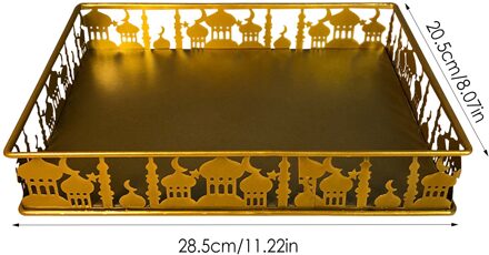 Eid Mubarak Decoratie Voor Thuis Islamitische Ramadan Kareem Party Decor Eid Voedsel Moon Star Food Lade Ramadan Mubarak Eid al Adha diep blauw