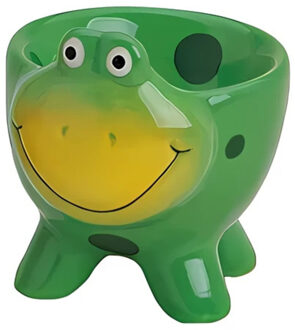 Eierdopje Kikker - 5 x 6 cm - keramiek - dieren - eierdop