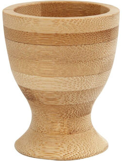 Eierdopjes - 1x stuks - hout - 6 cm - Ontbijt en lunch Pasen tafeldecoratie