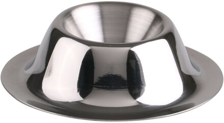 Eierdopjes - zilver - RVS /metaal - Dia 8 cm - brede onderzijde - Eierdopjes Zilverkleurig
