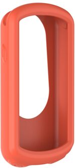 Eieuuk Zachte Siliconen Beschermhoes Shell Sleeve Shockproof Screen Cover Protector Pouch Voor Garmin Edge 1030 Navigatie Apparaat oranje rood