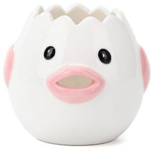 Eigeel White Separator Cartoon Kip Ei Verdelers Keramische Keuken Accessoires Draagbare Ei Filter Splitter Bakken Tools roze