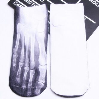 Eigenzinnigheid 3D Gedrukt Boot Sokken Vrouwen Voedsel Patroon Sokken Creatieve Katoenen Kousen Kawaii Grappige Sokjes bone