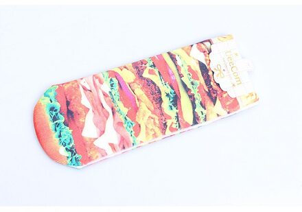 Eigenzinnigheid 3D Gedrukt Boot Sokken Vrouwen Voedsel Patroon Sokken Creatieve Katoenen Kousen Kawaii Grappige Sokjes Hamburg