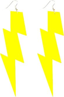 Eightees Oorbellen Flash neon geel Geel - Beige - Creme