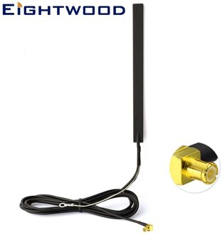 Eightwood Auto Dab Antenne Dab + Glas Mount Dab Antenne Auto Digitale Radio Actieve Antenne Mcx Plug Male Rf Connector voor CDAB7-AUTO