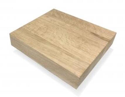 Eiken plank massief recht 20 x 20 cm