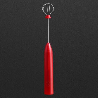 Eiklopper Koffie Melk Drinken Whisk Mixer Heads Eierklopper Frother Stirrer Usb Oplaadbare Handheld Voedsel Blender Whisk Keuken rood
