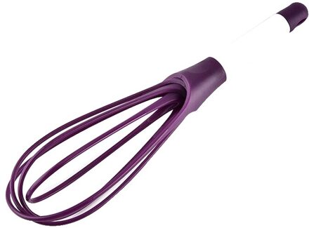 Eiklopper Mixer Multi Functionele Roterende Handmatige Mini Plastic Keuken Ei Garde Bakken Hulpmiddel Ei Roerwerk Siliconen Eco Vriendelijke Paars