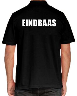 Eindbaas poloshirt zwart voor heren L