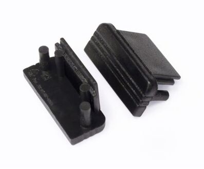 Einddop voor zwarte Surface 10 Ledstrip profielen - per 2 stuks - kopie