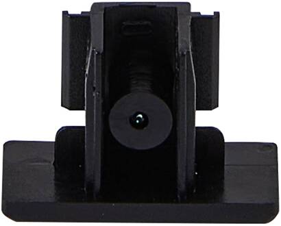 eindkap Linaro, zwart, schroef, 1-fase railsysteem