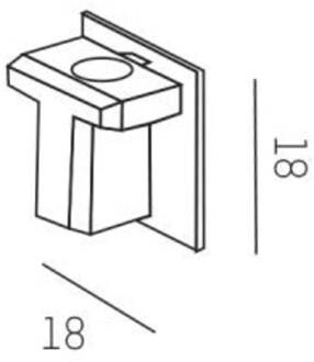 Eindkap voor Volare 2-fasen railsysteem, wit