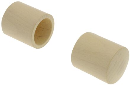 Eindknop Gordijnroede Beuk 28mm 2st