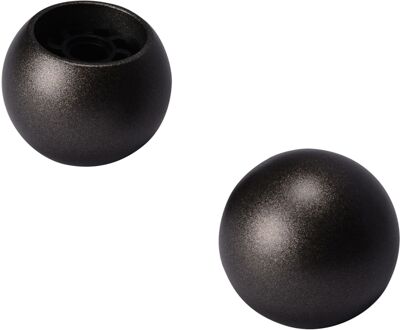 Eindknop Gordijnroede Bol Antraciet 28mm 2st