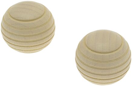 Eindknop Gordijnroede Bol Beuk 20mm 2st