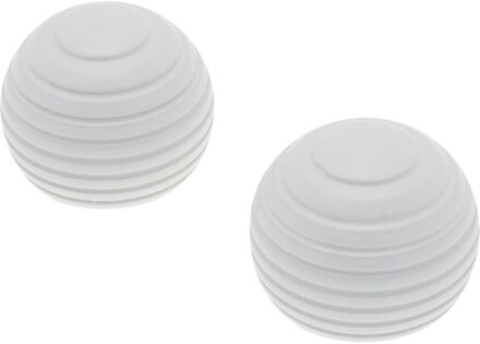 Eindknop Gordijnroede Bol Wit 28mm 2st