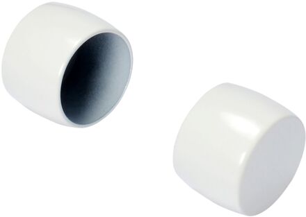 Eindknop Gordijnroede Elegant Gebroken Wit 20mm 2st